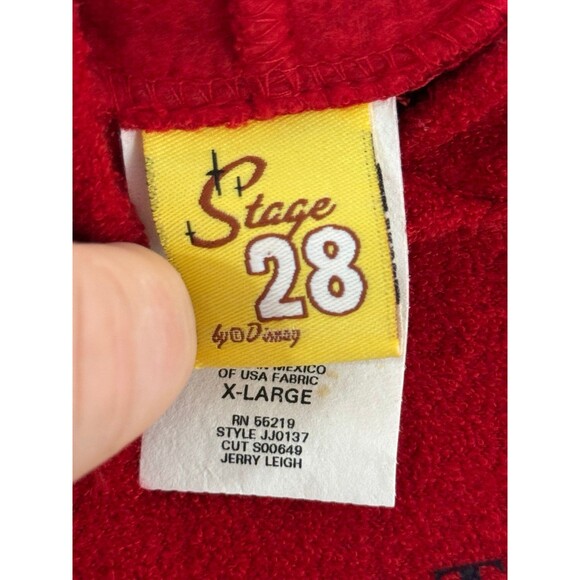 Vintage Stage 28 Mickey Mouse Mom Legendary Hoodie Sweater Sweatshirt XL Red‎ - Picture 5 of 9